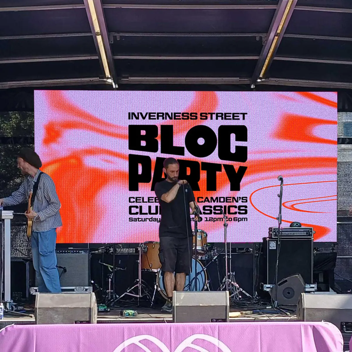 Bloc Party Stage Banner